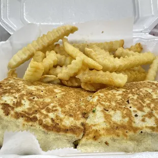 Chicken Shawarma with fries