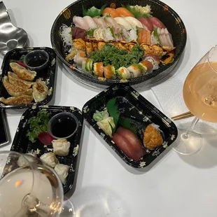 Love boat, gyoza and shumai.