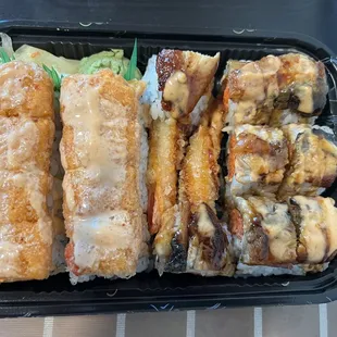 Lion King Roll/Double Spicy Roll.