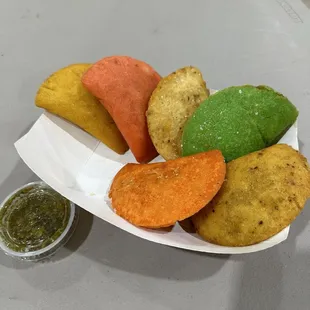 1 of each empanada except the queso one.