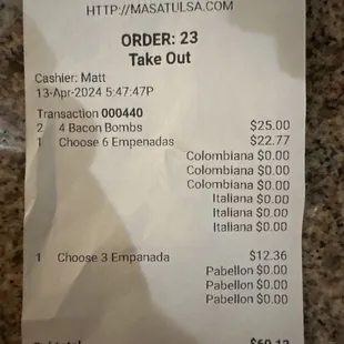 Increased prices! Didn't know. Won't be eating here for a long long time.