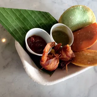 Empanada and bacon bombs!