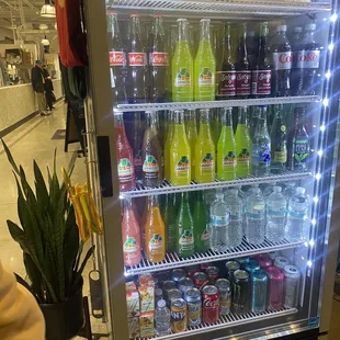 bottled drink selection