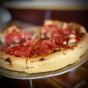 Traditional Deep Dish Pizza. Soooo good!