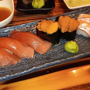 Tuna Niguri 5/5 Uni Niguri 4.5/5 Salmon Belly 4.5/5 OUTSTANDING
