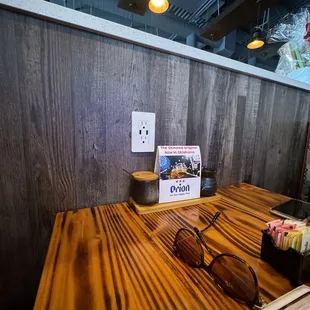 Charger at each table