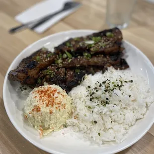 Pulehu rib platter