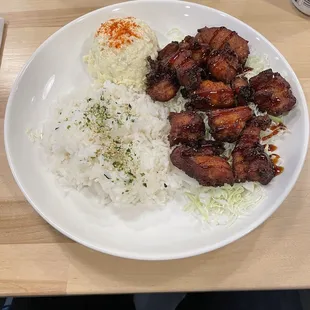 Da Plattah...mochiko chicken was onolicious!  Potato salad is exceptional!