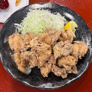 Chicken Karaage is perfectly crunchy.