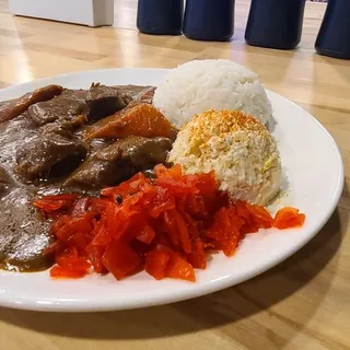 No Worry Beef Curry Platter