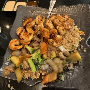 Chicken &amp; shrimp hibachi