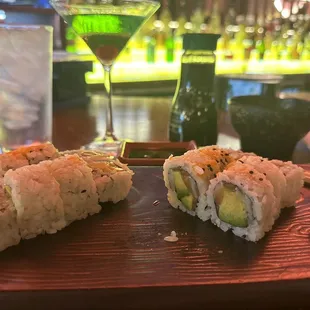 Mango G and sake martini