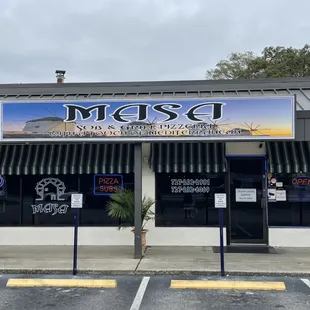 Our gorgeous front view of the restaurant!