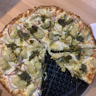 Mediterranean Pesto Delight Pizza