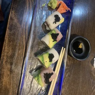 Vegetarian sushi