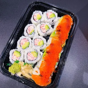 In &amp; Out Salmon Roll and California Roll