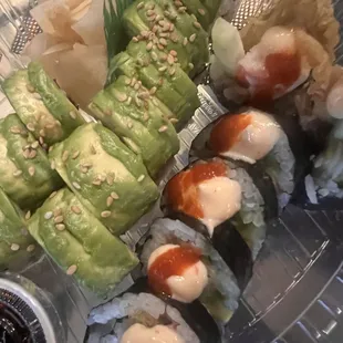 Take out sushi