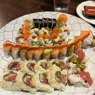 food, sashimi, sushi, sushi and sashimi