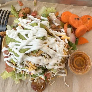 Shredded Chicken Tostadas