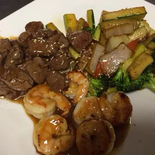 Steak add shrimp
