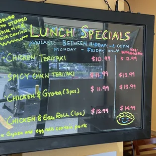 Lunch specials