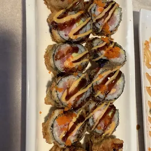 a variety of sushi