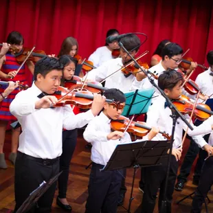 Christmas concert featuring our string orchestra at Ala Moana Centerstage