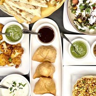 a variety of food items