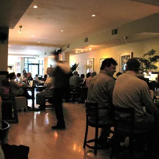 The dining room from the back of the restaurant.