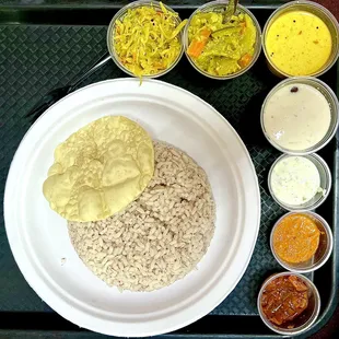 The Vegetarian Kerala Meal - super yummy, but wish the portions were slightly larger