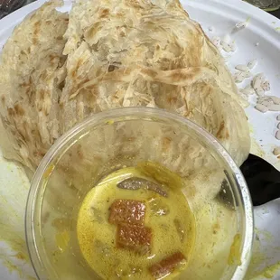 Parotta &amp; vegetable Curry