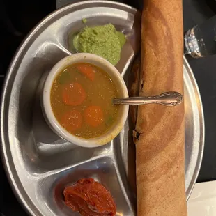 Spinach dosa