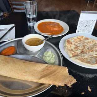 Mushroom Masala Dosa