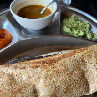 Spinach dosa