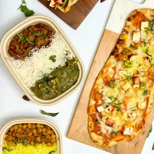 Dive into flavor with our Naan Tikka Pizza and Spinach Power Bowl! Order now for a wholesome twist on classic Indian cuisine!