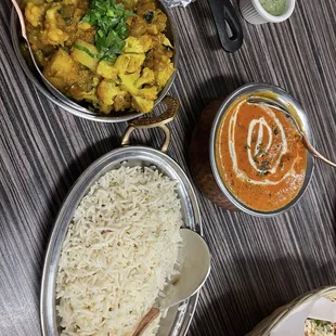 Aloo Gobi Butter Chicken