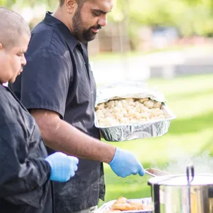 Fresh Gobi Manchurian done on-site!
