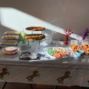 Food Arrangement at our party.