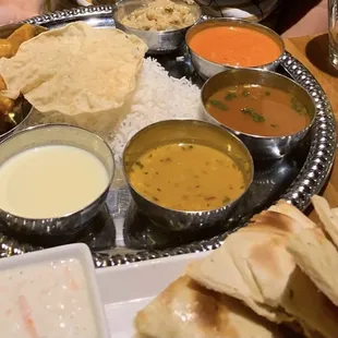 Unlimited veg thali
