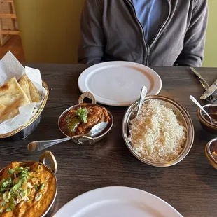 Navaratna Korma and Karahi chicken