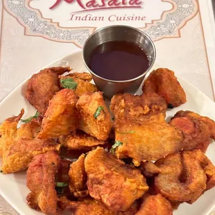 Fish lover?  Light and nicely done! Excellent Fish Pakora appetizer to start with, perfect with the Tamarind sauce.