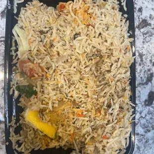 &quot;Biriyani&quot; lol only 3 small pieces of Chicken Biryani