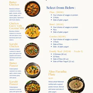 ramen and noodles, menu