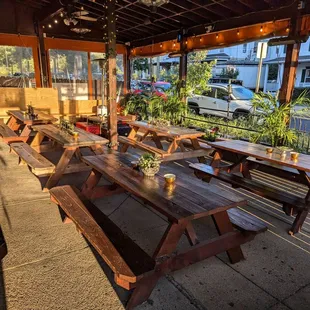 Outdoor patio seating