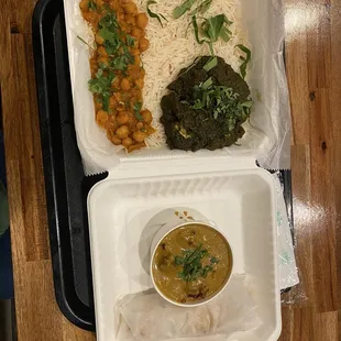 PALAK PANEER (Spinach &amp; Cottage Cheese) KADI PAKORA