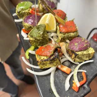Pudina paneer tikka (tandoori)