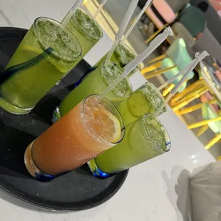 Lime Mojito and Cranberry Orange Spritzer