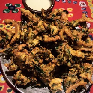 Spinach and Onion Pakora