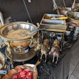 Buffet: rice and apps