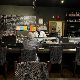 Sushi bar.